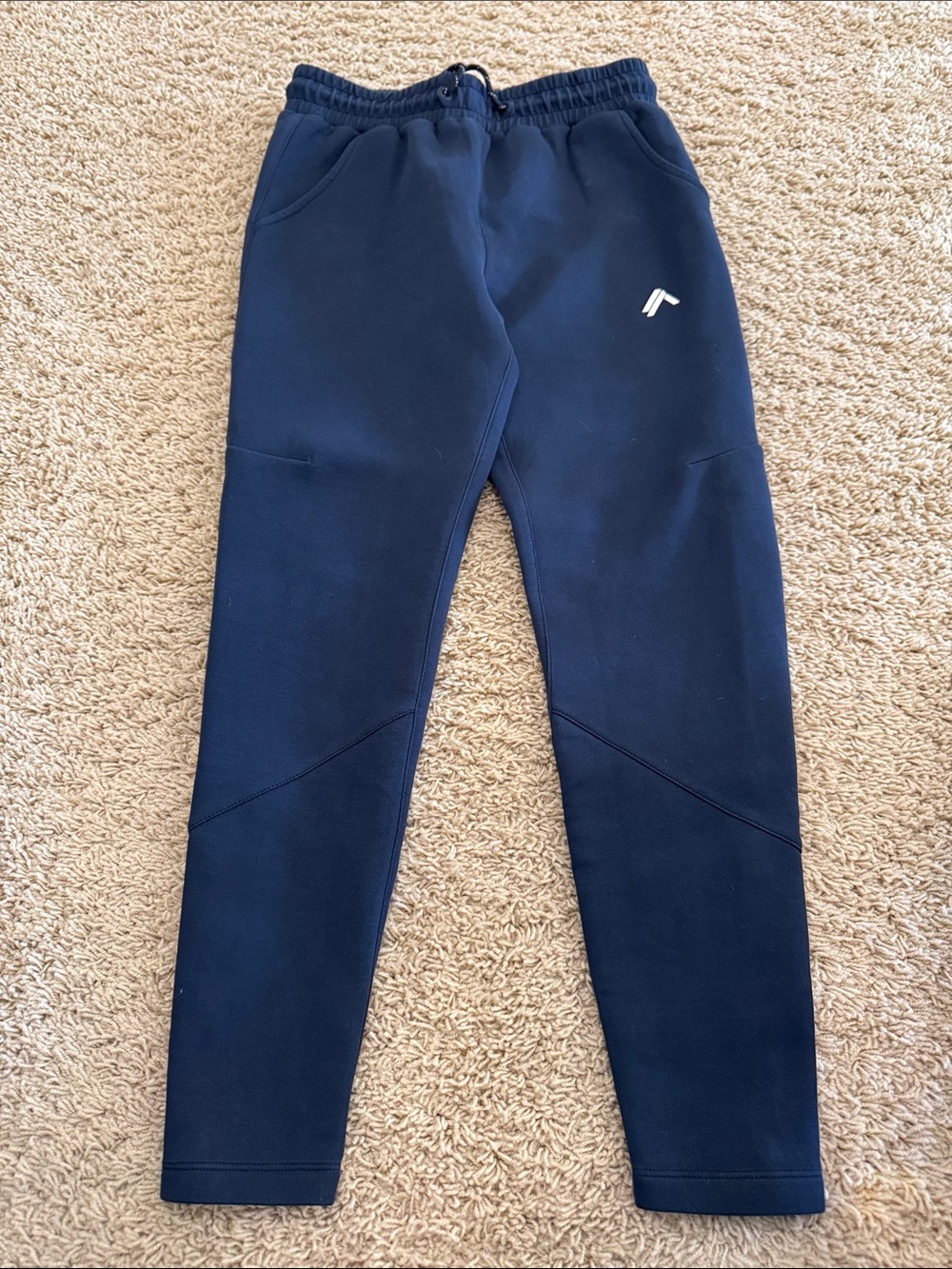 Alphalete Navy LDB More Elements ELMTS Performance Workout Joggers, sz M